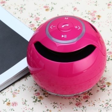 Portable ball wireless mono Bluetooth Speaker with led flash mic 2