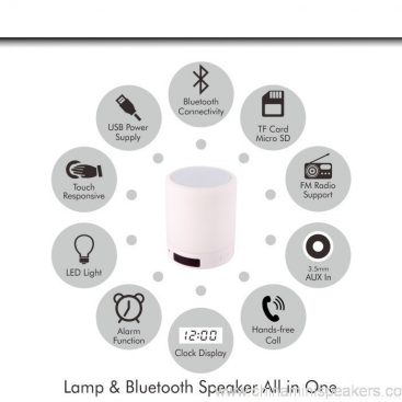 Wireless Smart Flashing LED Bluetooth Lighted Speaker 3
