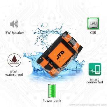 წყალგაუმტარი სპიკერი Bluetooth V4.0 უკაბელო საშხაპე სპიკერი 3