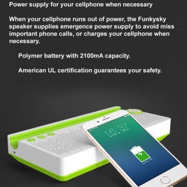 Handsfree bluetooth loudspeaker with phone stand 3