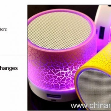 Wireless mini speaker with LED light 4