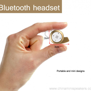 Mini wayarles Bluetooth set kepala fon telinga 3