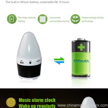 LED Bulb Bluetooth Speaker for Play Music, Phone Calls, Nightstand 3