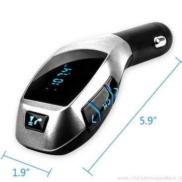 Bluetooth zestaw stereofoniczny zestaw głośnomówiący telefon  + Odtwarzacz MP3 karty TF + Głośnik samochodowy USB nadajnik FM 6